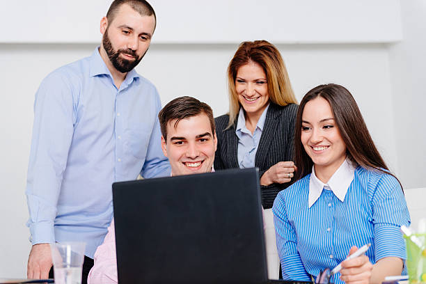 istock Business meeting with young professionals dealing with project challenges 521124628