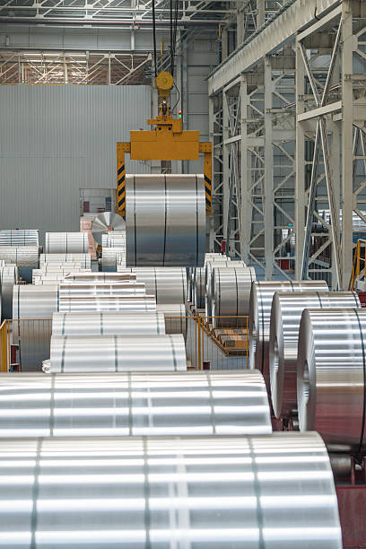 istock Aluminium steel rools 521132608