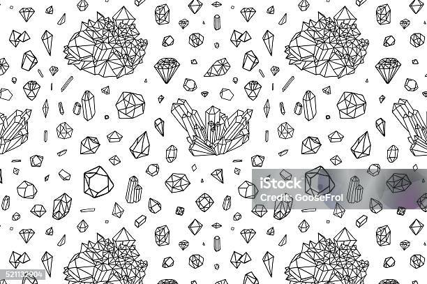 Diamond Crystal Pattern Crystal Diamond Pattern Stock Illustration - Download Image Now ...
