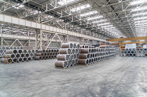 istock Large group of aluminium rolls 521133200