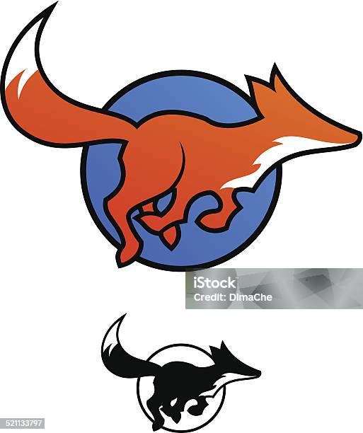 Running Fox Mascot Stock Illustration - Download Image Now - Fox, Vector, Animal