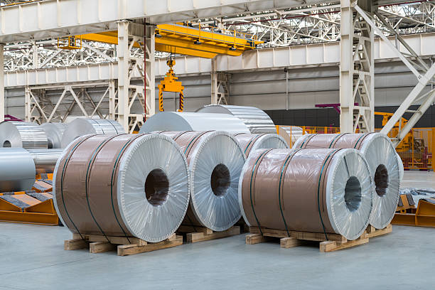 istock Large group of aluminium rolls 521134004
