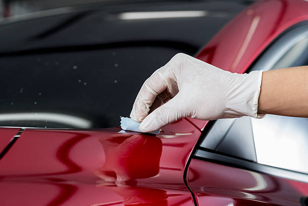istock Car detailing series : Glass coating 521134798