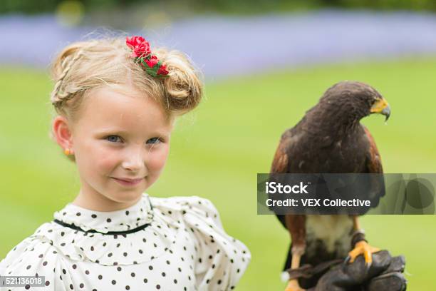Cheecky Girl With Owl Stock Photo - Download Image Now - 2-3 Years, Agricultural Field, Alertness
