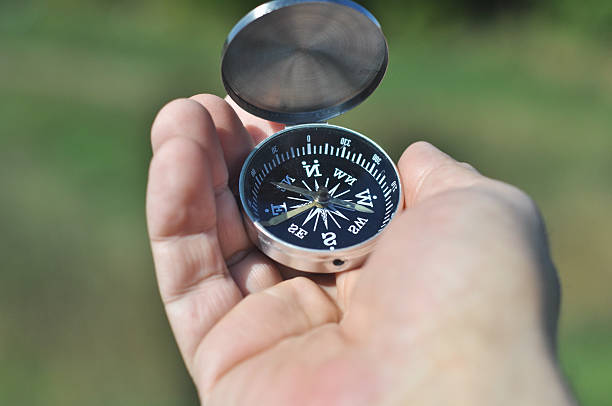 istock compass in the palm of your hand. 521137419