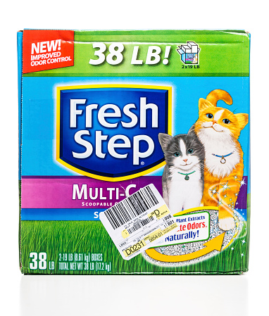 Miami, USA - September 17, 2014: Fresh Step Multi-Cat Scented Scoopable Cat Litter