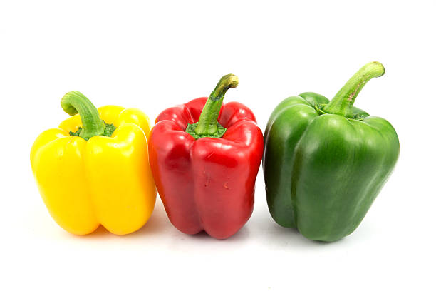 istock Colored Fresh Sweet Pepper on White Background. 521154833