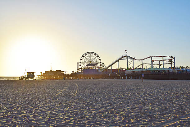 istock Santa Monica Beach at Sunset 521156551