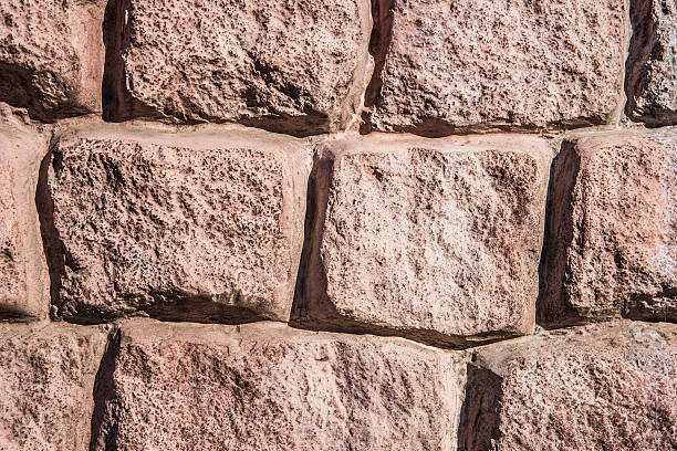 istock Closeup view of decorative stone wall 521156731