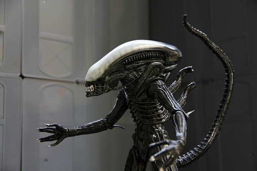 Vancouver, Canada - October 27, 2014: A model of a Xenomorph from the 