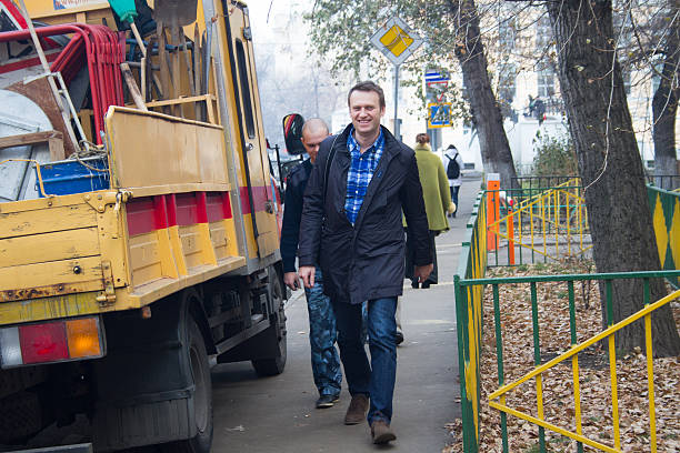 político alexei navalny - opposition party - fotografias e filmes do acervo