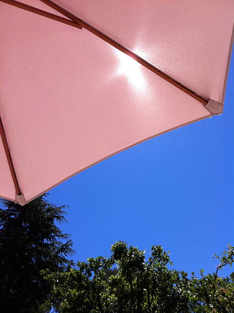 istock Pink sunshade obscuring the sun 521184587