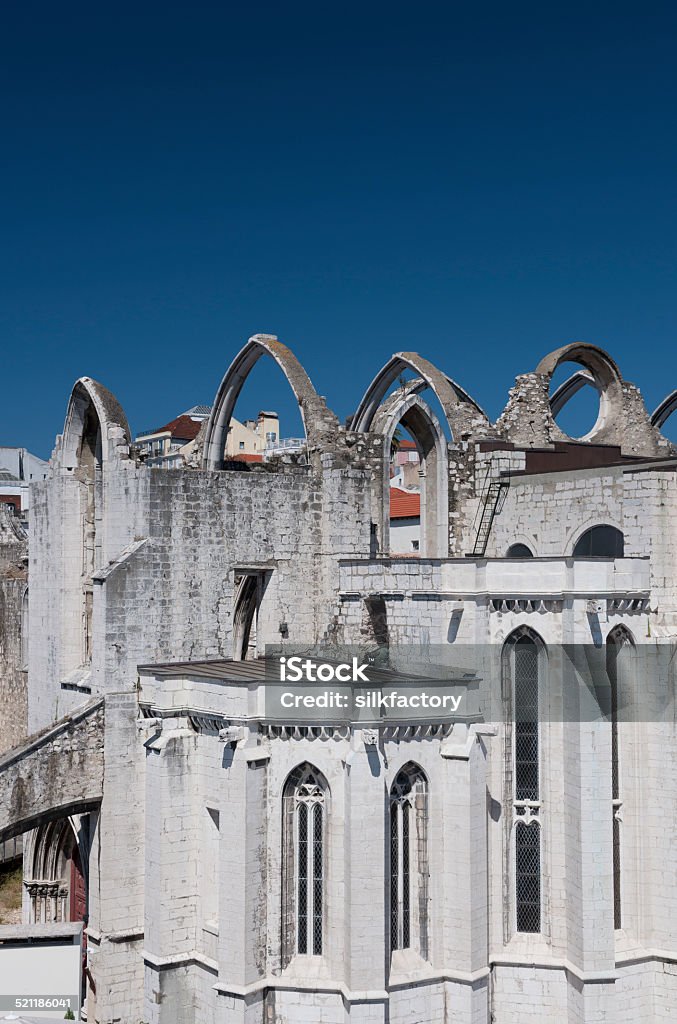 The Carmo Convent was ruined in the 1755 Earthquake The Carmo Convent (Convento da Ordem do Carmo) was ruined in the 1755 Lisbon (Portugal) Earthquake. Lisbon - Portugal Stock Photo