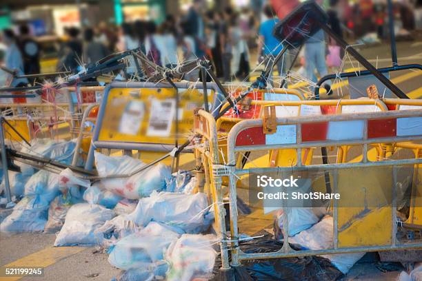 Barricades Stock Photo - Download Image Now - Hong Kong, Protest, Yellow
