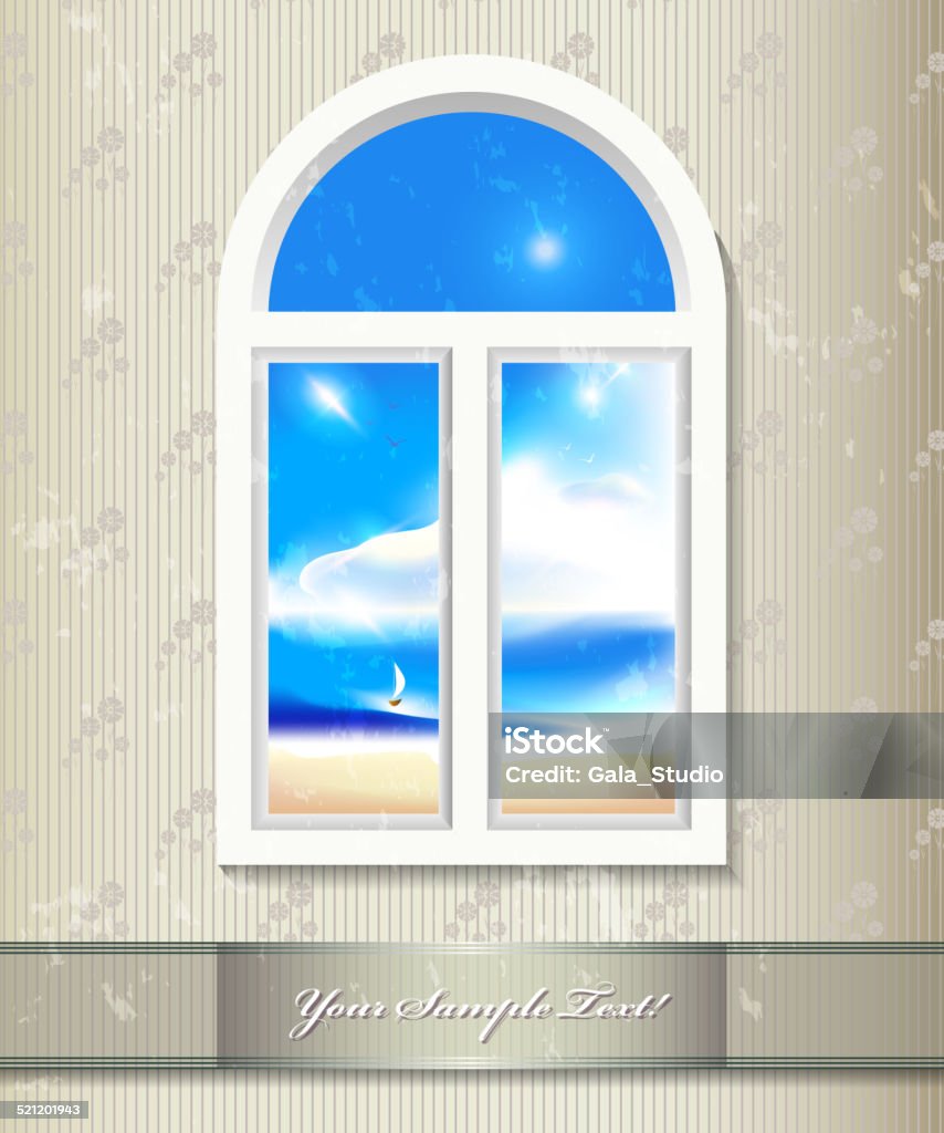 Window background. Vector art Abstract stock vector