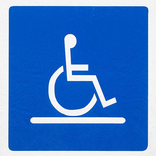 istock reserved parking sign for handicapped 521203701