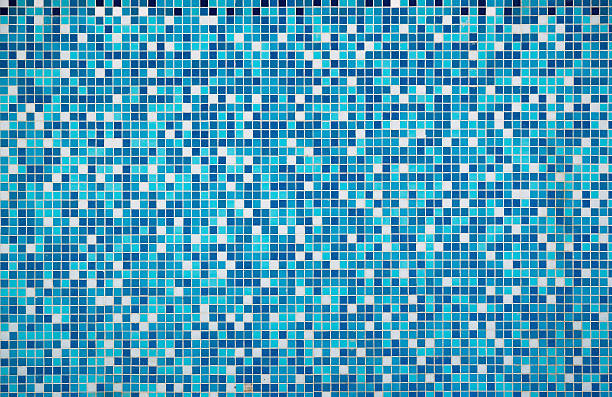 Blue texture Pool Tile Blue texture Pool Tile pixelated photos stock pictures, royalty-free photos & images