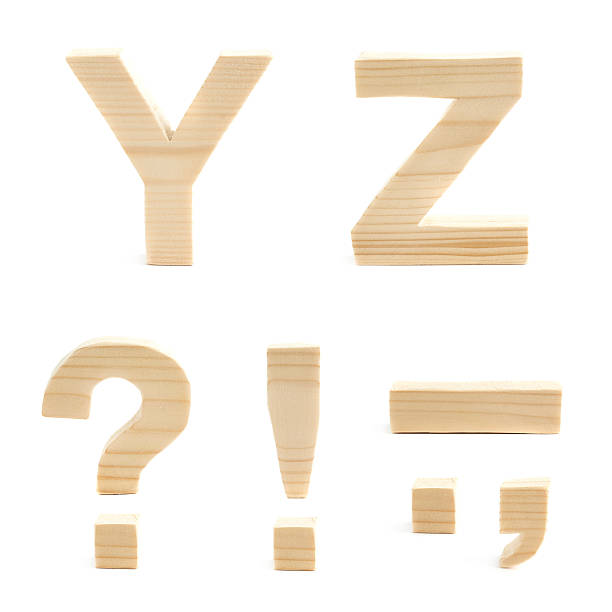 istock Wooden block letter set isolated 521204344