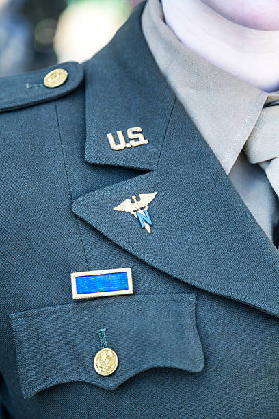 istock WWII US Army Nurse Corps Uniform Insignia Detail 521206778