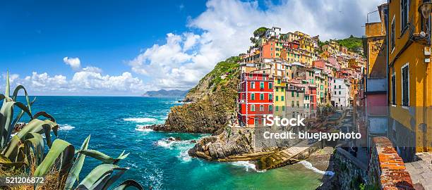 Riomaggiore Fisherman Village In Cinque Terre Liguria Italy Stock Photo - Download Image Now