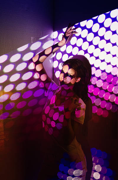 istock Woman covered by bokeh lights 521207828