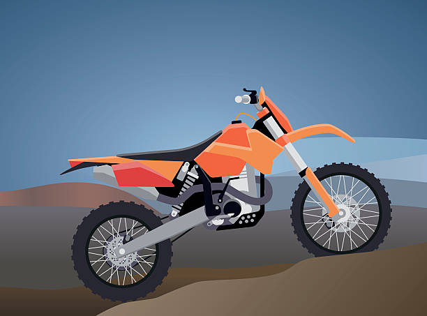 istock sports enduro bike for extreme trips through the mountains. 521208036