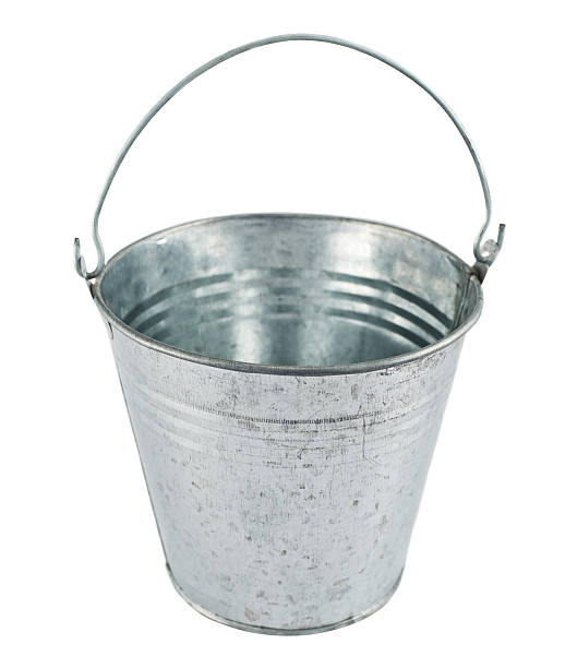 istock Metal zinc bucket isolated 521223608