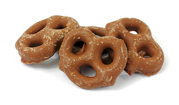 istock Milk chocolate covered pretzels 521226223