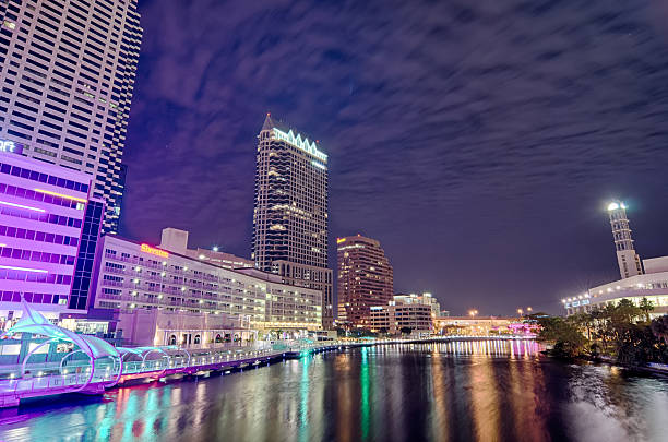 istock Downtown tampa florida skyline at night 521226412