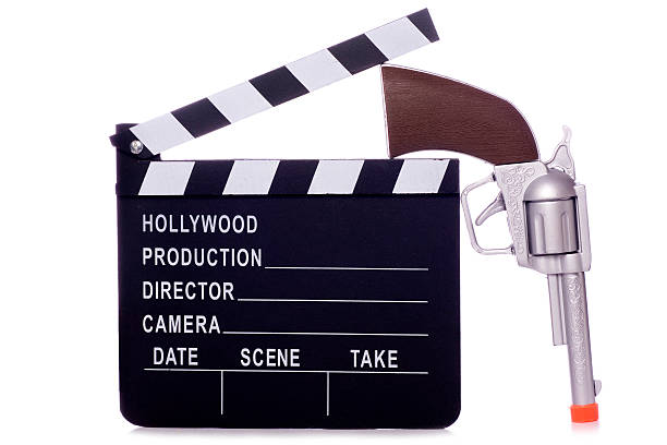 istock Cowboy western movie clapper board cutout 521226913