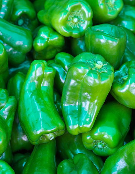 istock Close - up green bell pepper pile 521227115