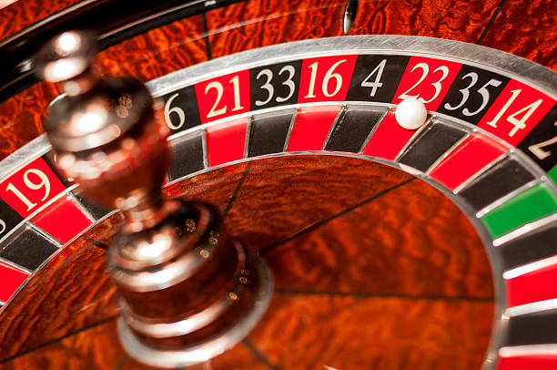 istock Casino roulette showing red 23 as the winning number 521227218