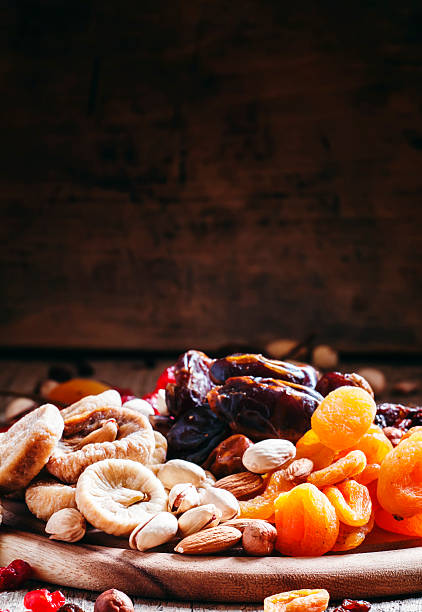 istock Healthy lean food: set of dried fruit 521227240