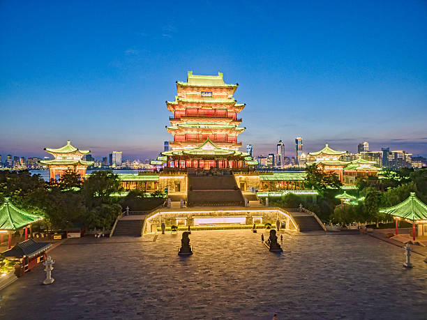 chinesische antike architektur, religiöse - ming china forbidden city emperor stock-fotos und bilder