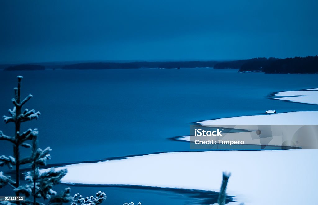 Frozen lake Nature Backgrounds Stock Photo