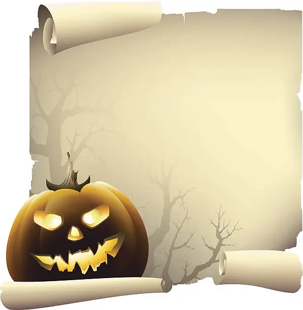 Vector illustration of Halloween day banner, vector drawing