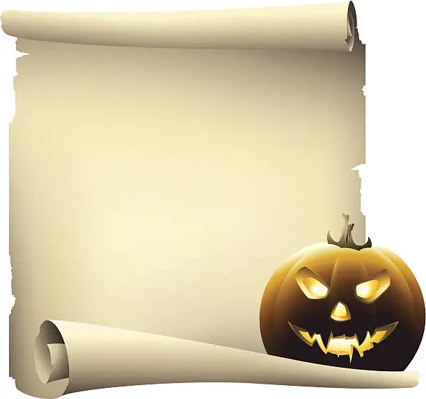 Vector illustration of Halloween day banner, vector drawing