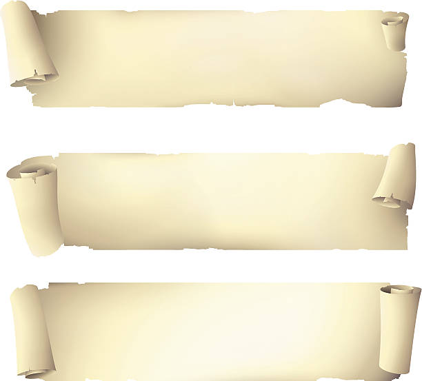 古い紙のバナー、ベクトル図 - scroll parchment paper old点のイラスト素材／クリップアート素材／マンガ素材／アイコン素材