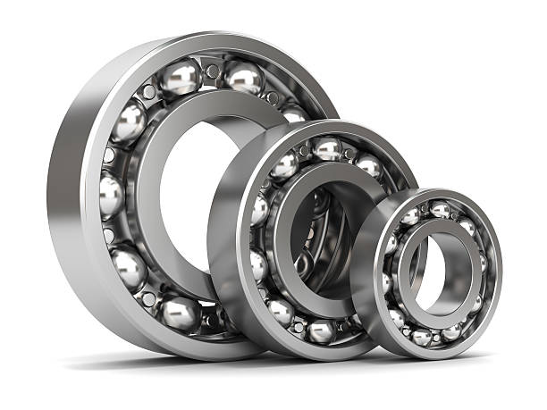 Group of bearings isolated Group of bearings isolated on white background 3D metal bearings stock pictures, royalty-free photos & images