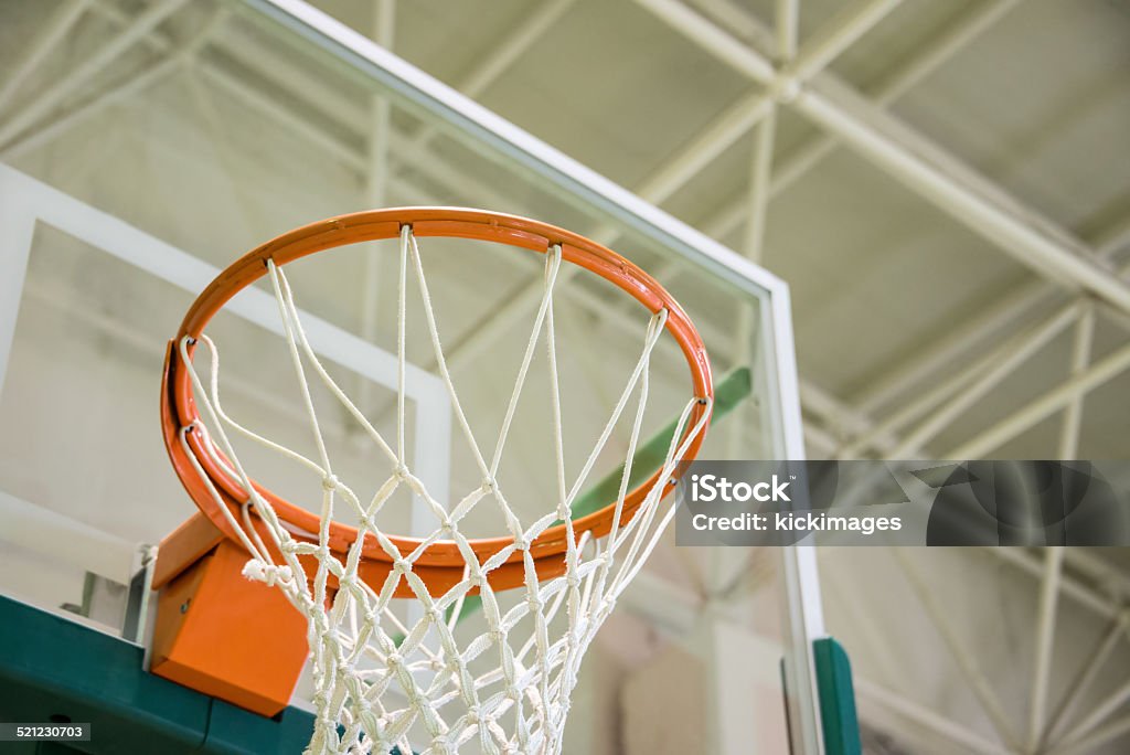 Basketball Hoop Close-up of basketball hoop. Basketball - Sport Stock Photo