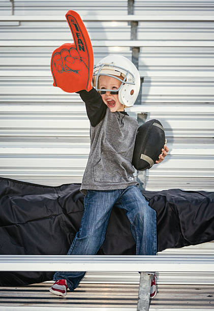 Little Boy Football Fan