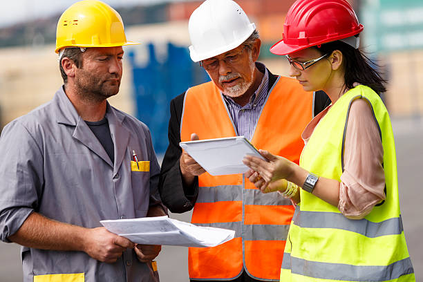 istock Inspections at commercial transport dock 521231551