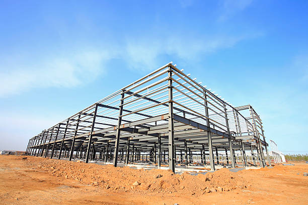 istock The construction of steel structure 521232442