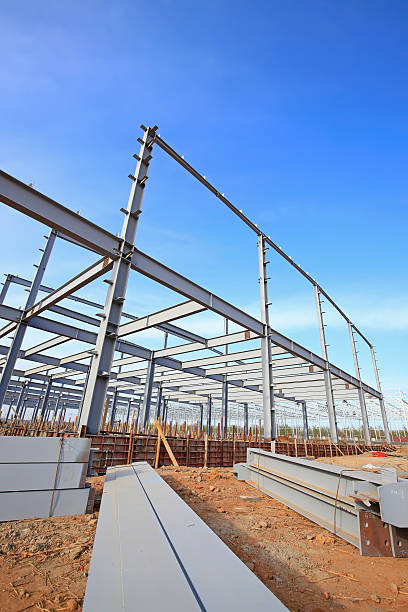 istock The construction of steel structure 521232556