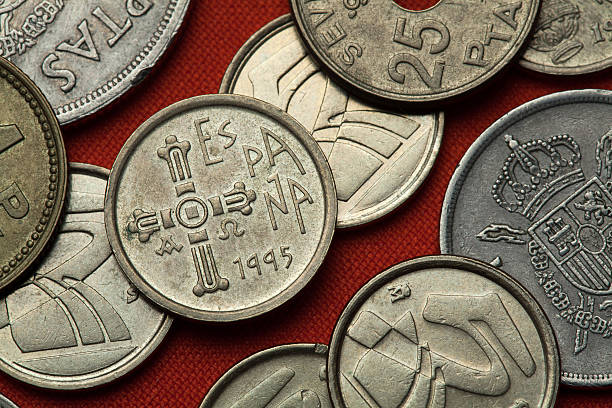 pièces de monnaie de l " espagne. médiévale des asturies cruz de la victoria - victoria cross photos et images de collection