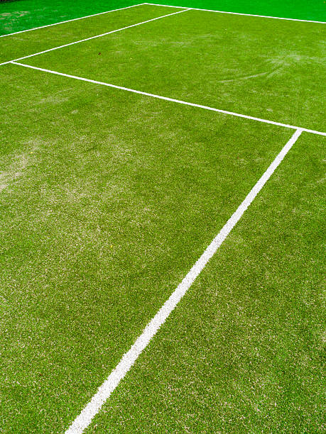 istock Tennis court at sunshine day 521235544