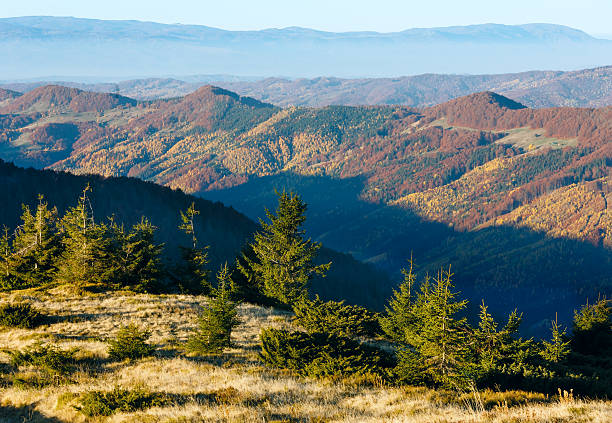 istock Autumn colorful mountain slopes. 521236558