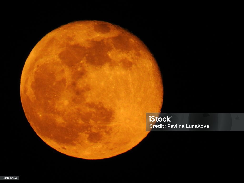 Full Moon Astrology Stock Photo