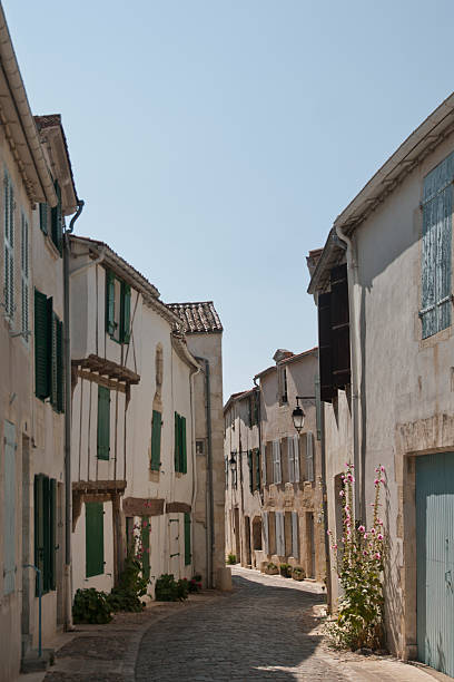 Old, romantic, french stone street