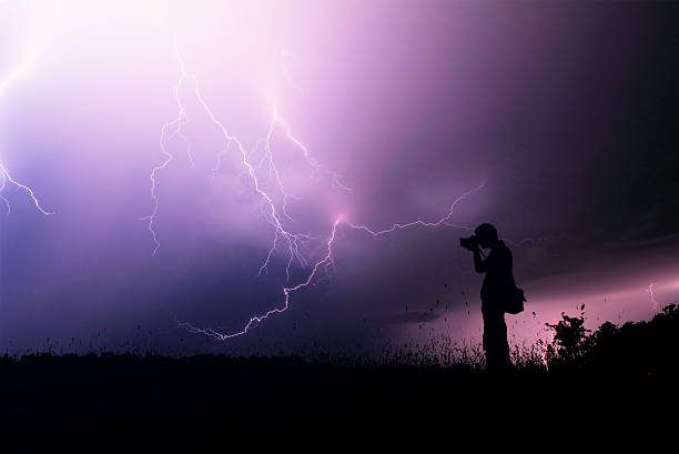 Photographer in the storm